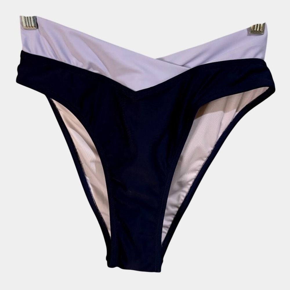 Cupshe Color Block High Waisted Bikini Bottom‎ - Small NWT